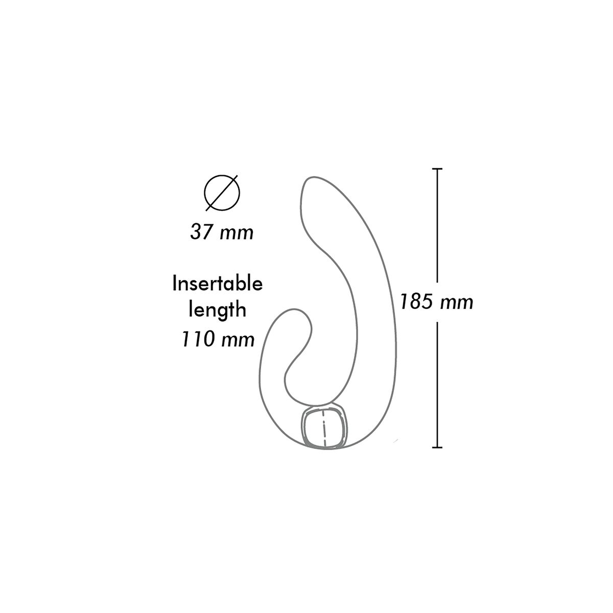Dual Stimulation Vibrátor Shunga Miyo Fekete